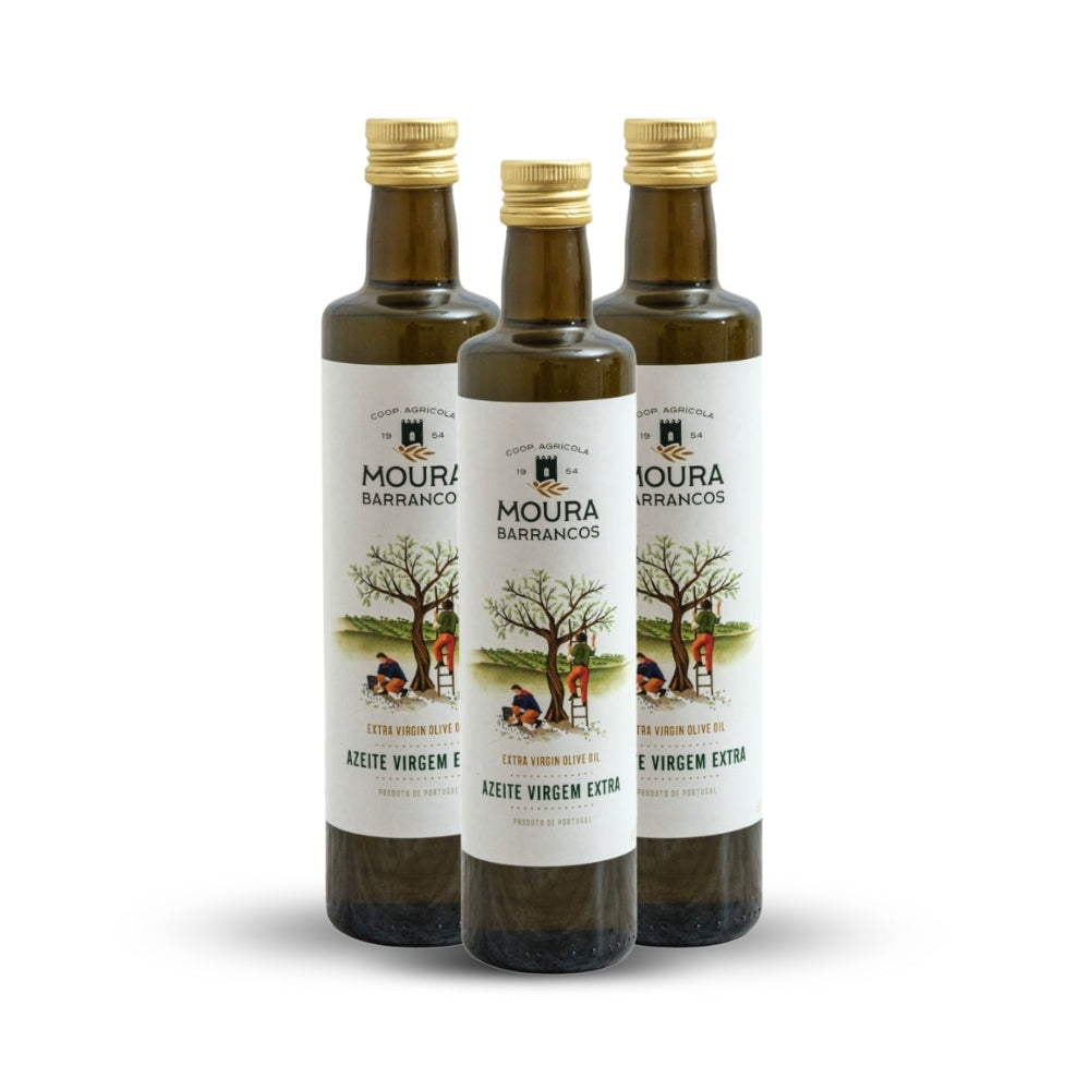 Alyvuogių aliejaus rinkinys Moura Barrancos Extra Virgin Cobrancosa (500ml)
