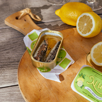 Sardinės alyvuogių aliejuje su citrina