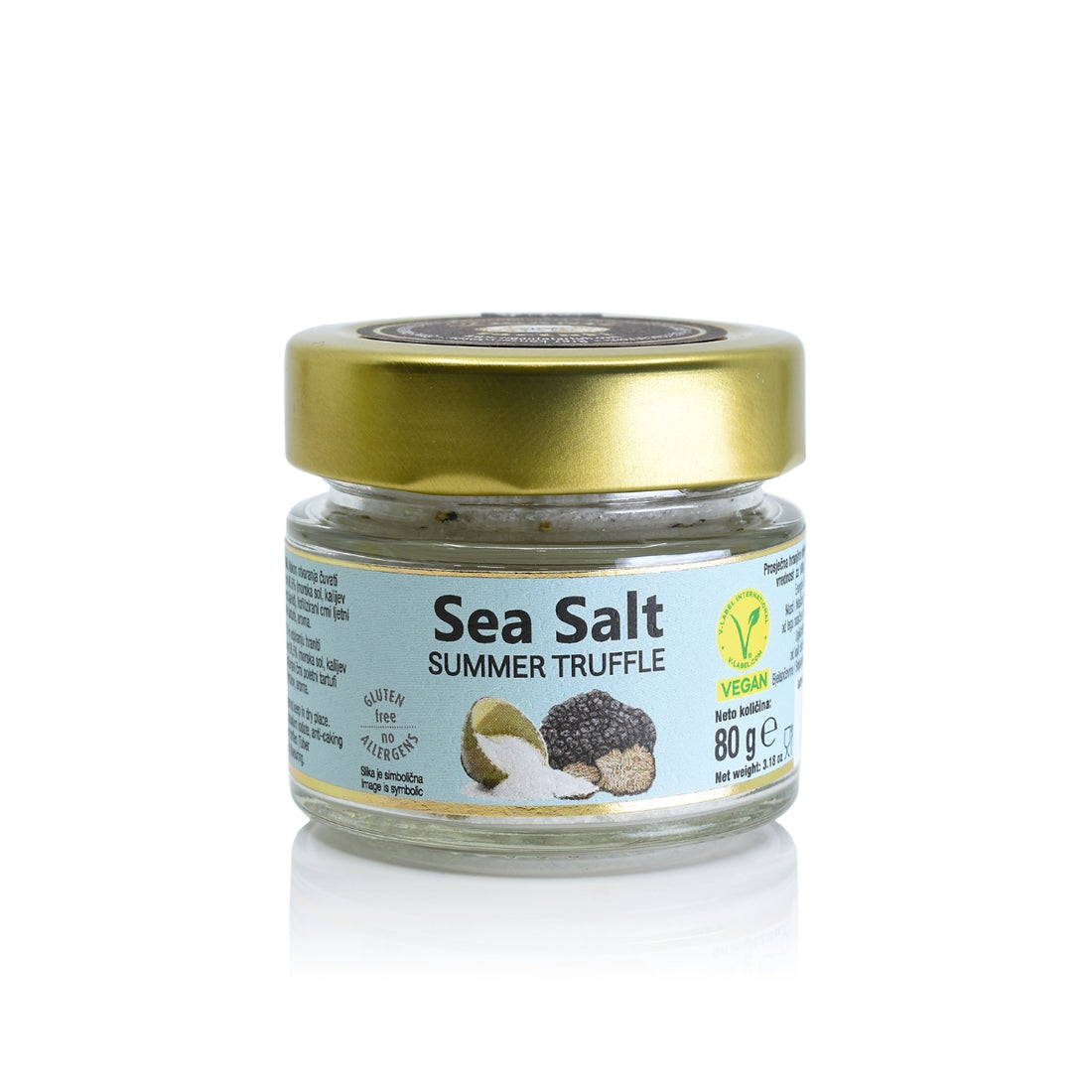 Smulki jūros druska su trumais 80 g