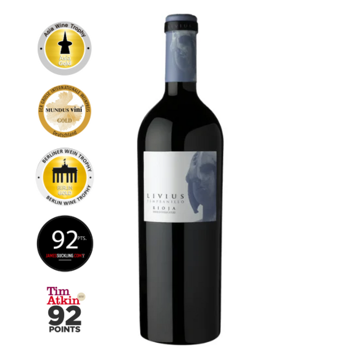 Raudonas vynas Bodegas Alvia Livius Tempranillo Reserva DOC 2010 750ml