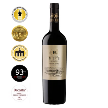Raudonas vynas Bodegas Alvia Mileto Reserva DOC 2014 750ml