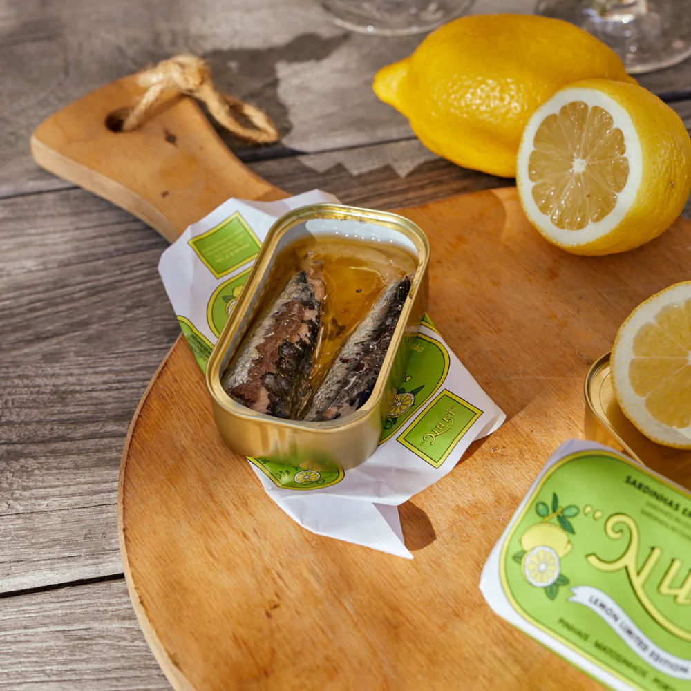 Sardinės alyvuogių aliejuje su citrina