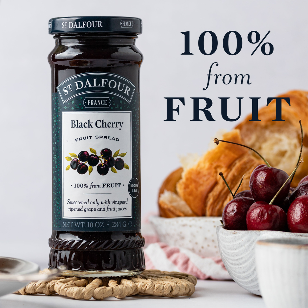 St. Dalfour juodųjų vyšnių džemas 284 g